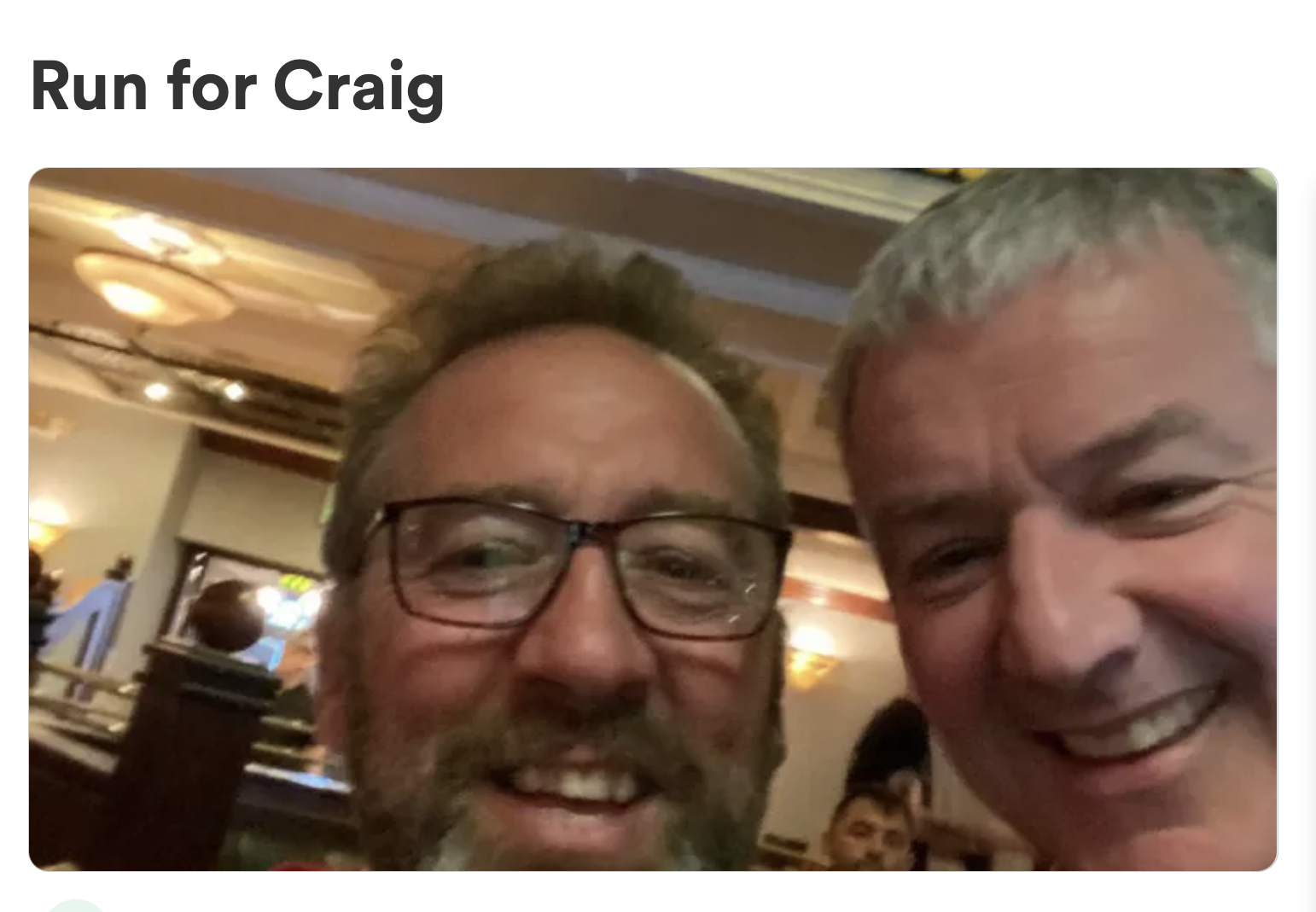 Run for Craig - Organised by John Boland